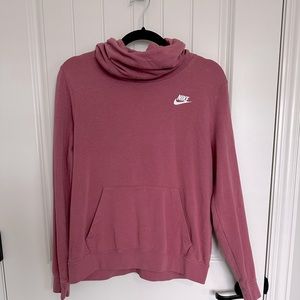 Nike | Women’s Club Funnel Neck Fleece Hoodie in Pink